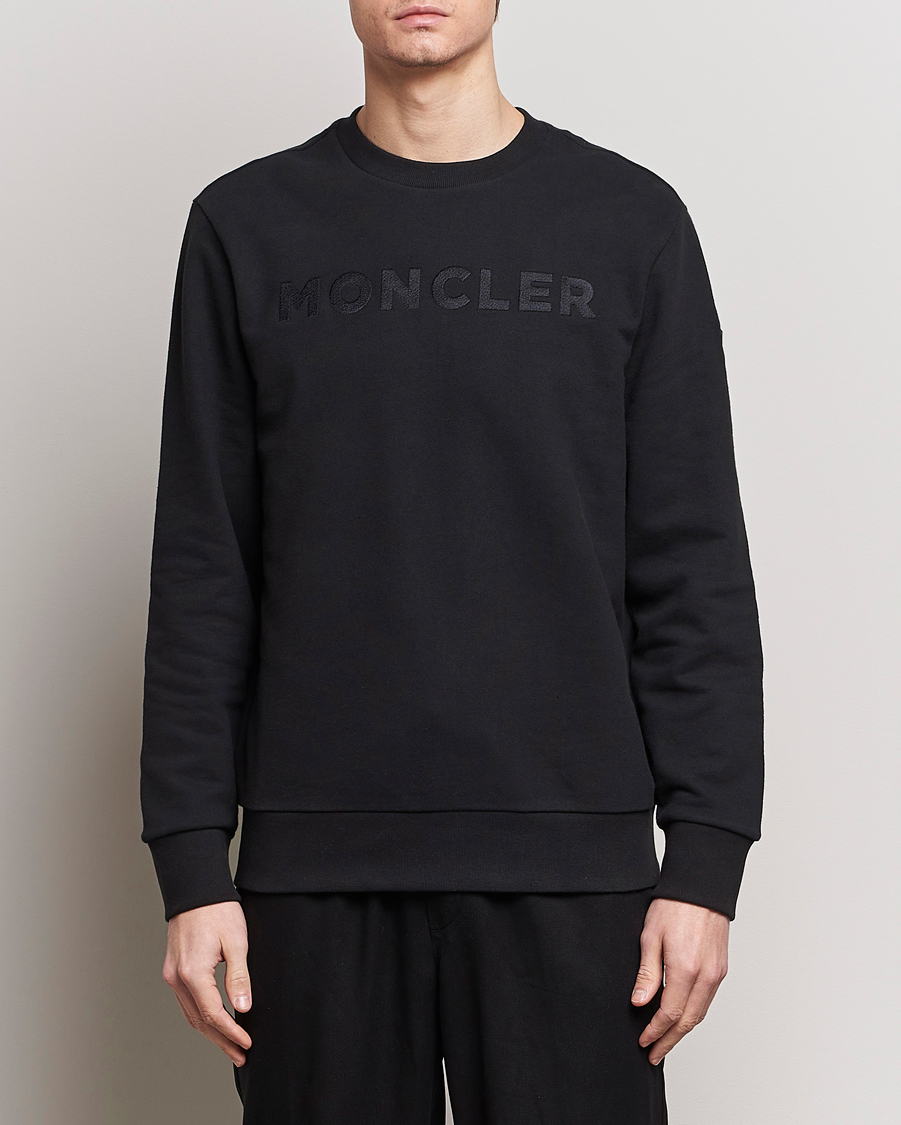 Men |  | Moncler | Simple Logo Sweatshirt Black