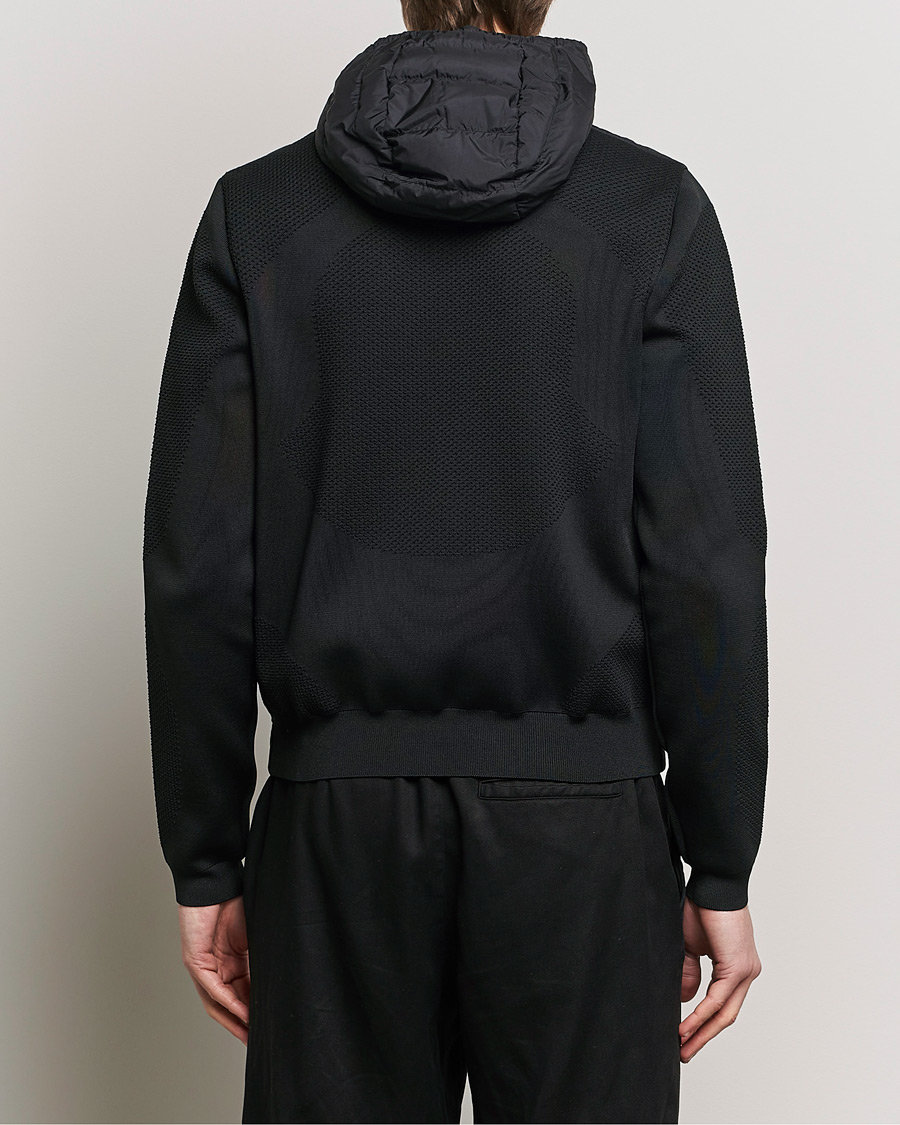 Heren | Truien | Moncler | Hooded Hybrid Zip Cardigan Black