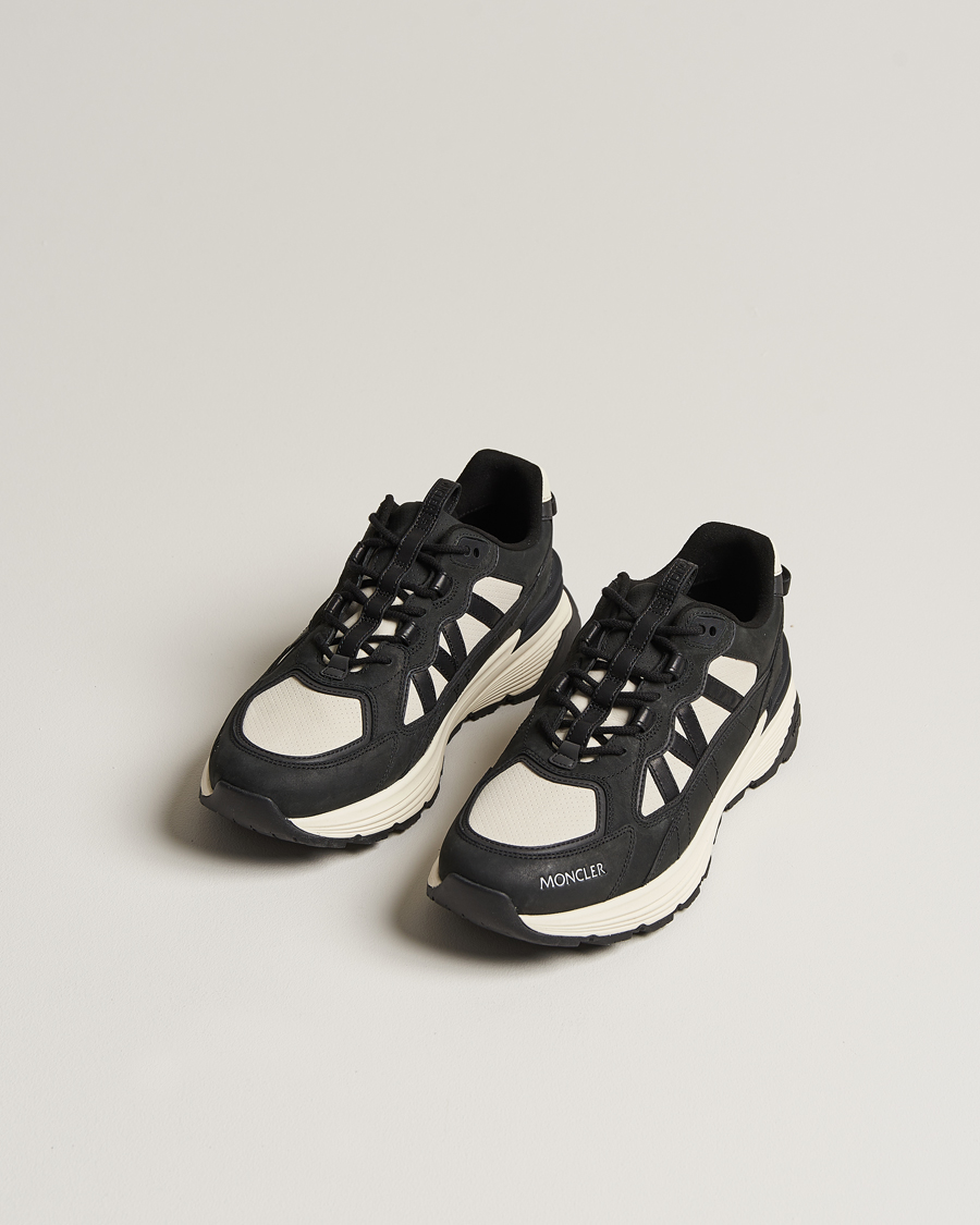 Heren | Moncler Lite Runner Sneakers Black/White | Moncler | Lite Runner Sneakers Black/White