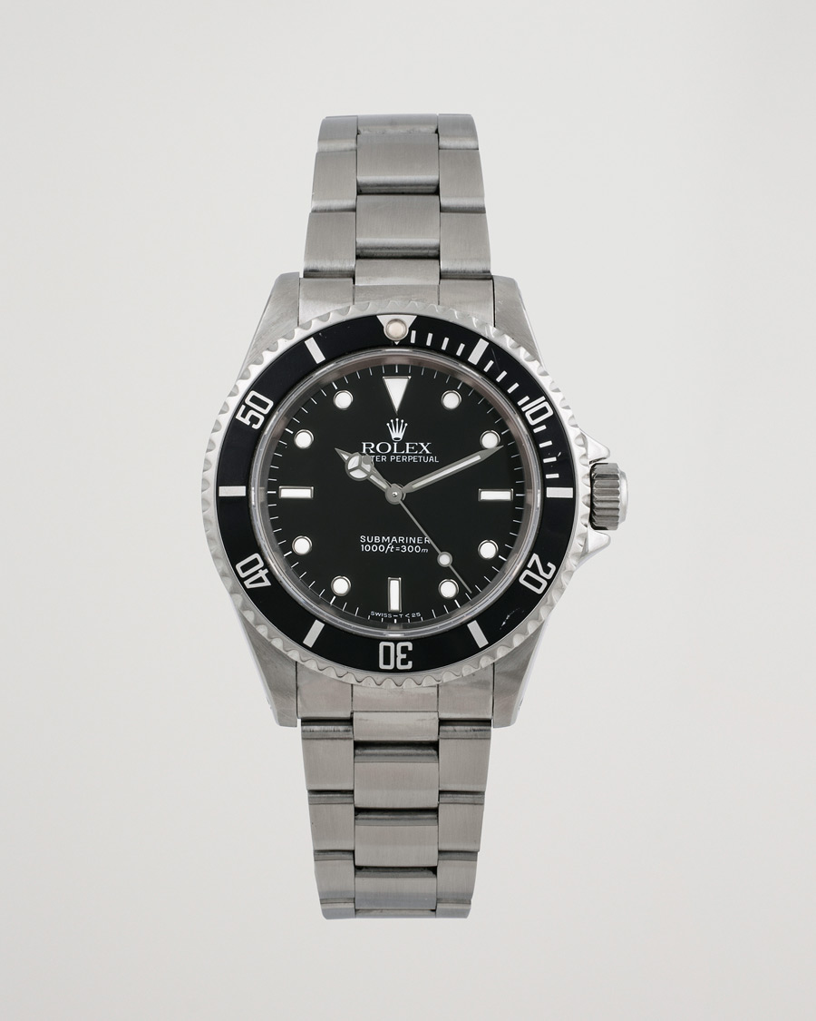 Heren | Rolex Pre-Owned Submariner 14060 Oyster Perpetual Silver | Rolex Pre-Owned | Submariner 14060 Oyster Perpetual Silver