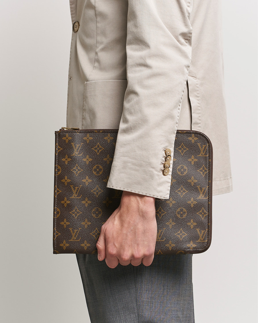 Heren | Pre-Owned & Vintage Bags | Louis Vuitton Pre-Owned | Posh Documan Document Bag Monogram