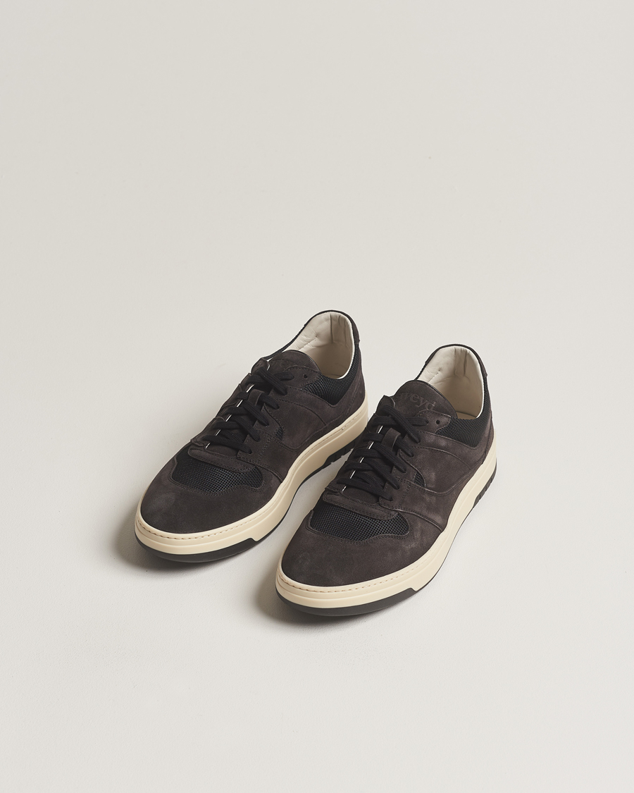 Heren |  | Sweyd | Net Suede Sneaker Faded Black