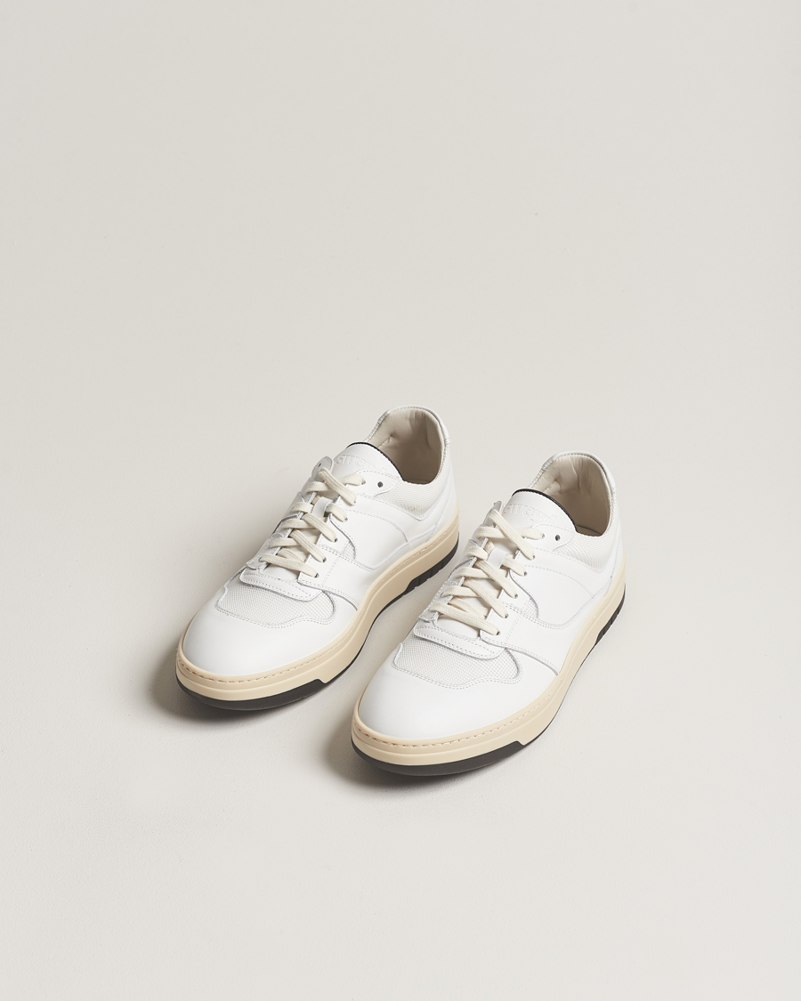 Heren | Lage sneakers | Sweyd | Net Leather Sneaker White