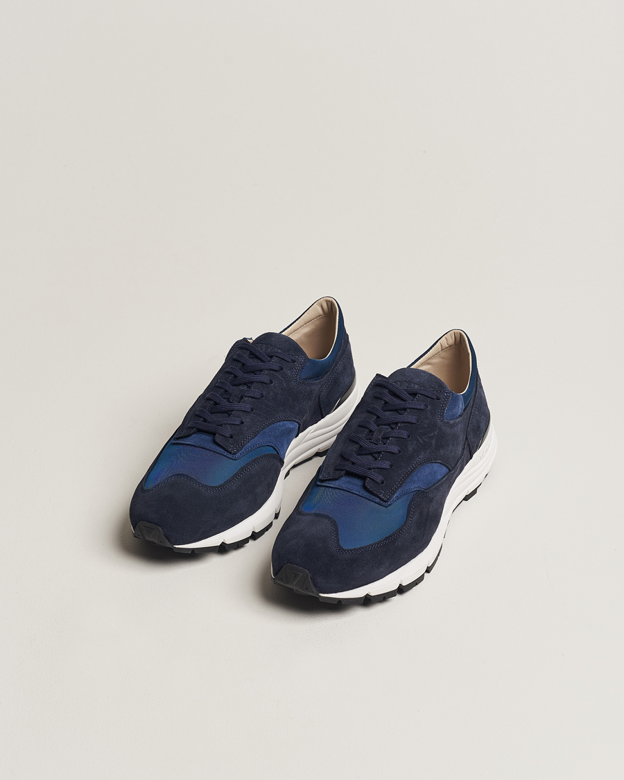 Heren | Sneakers | Sweyd | Way Suede Running Sneaker Navy