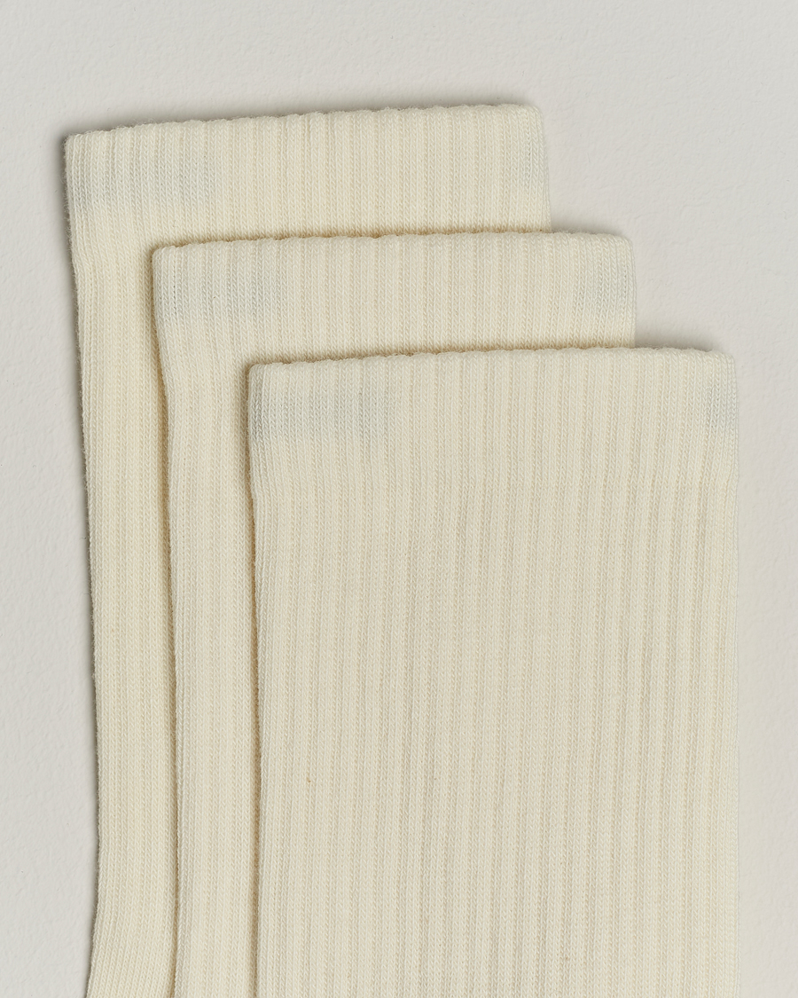 Heren | Kleding | Sweyd | 3-Pack Crew Cotton Socks White