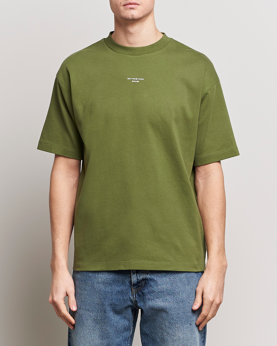 Heren | T-shirts | Drôle de Monsieur | Classic NFPM T-Shirt Khaki