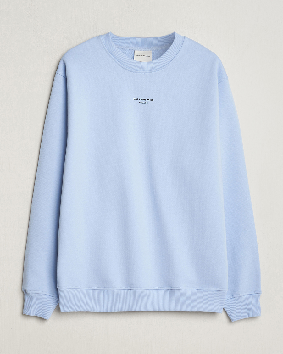 Heren | Truien | Drôle de Monsieur | Classic NFPM Sweatshirt Light Blue