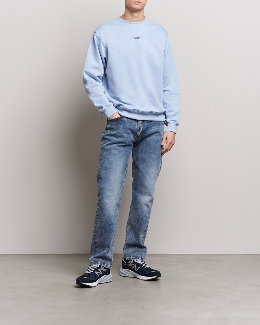 Heren | Truien | Drôle de Monsieur | Classic NFPM Sweatshirt Light Blue