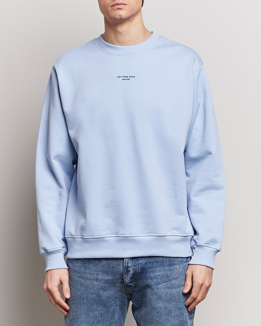 Men | Drôle de Monsieur | Drôle de Monsieur | Classic NFPM Sweatshirt Light Blue