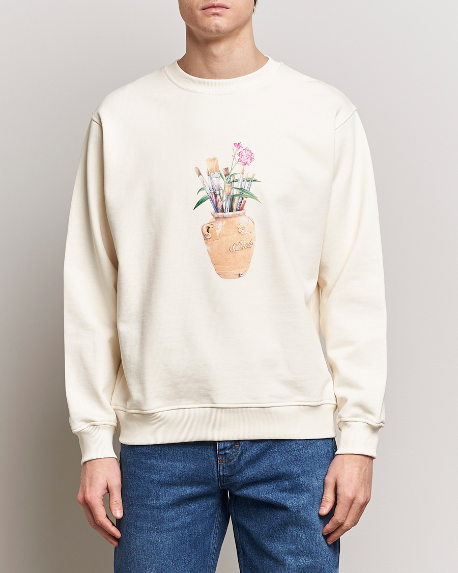 Heren | Sweatshirts | Drôle de Monsieur | Pinceaux Sweatshirt Cream