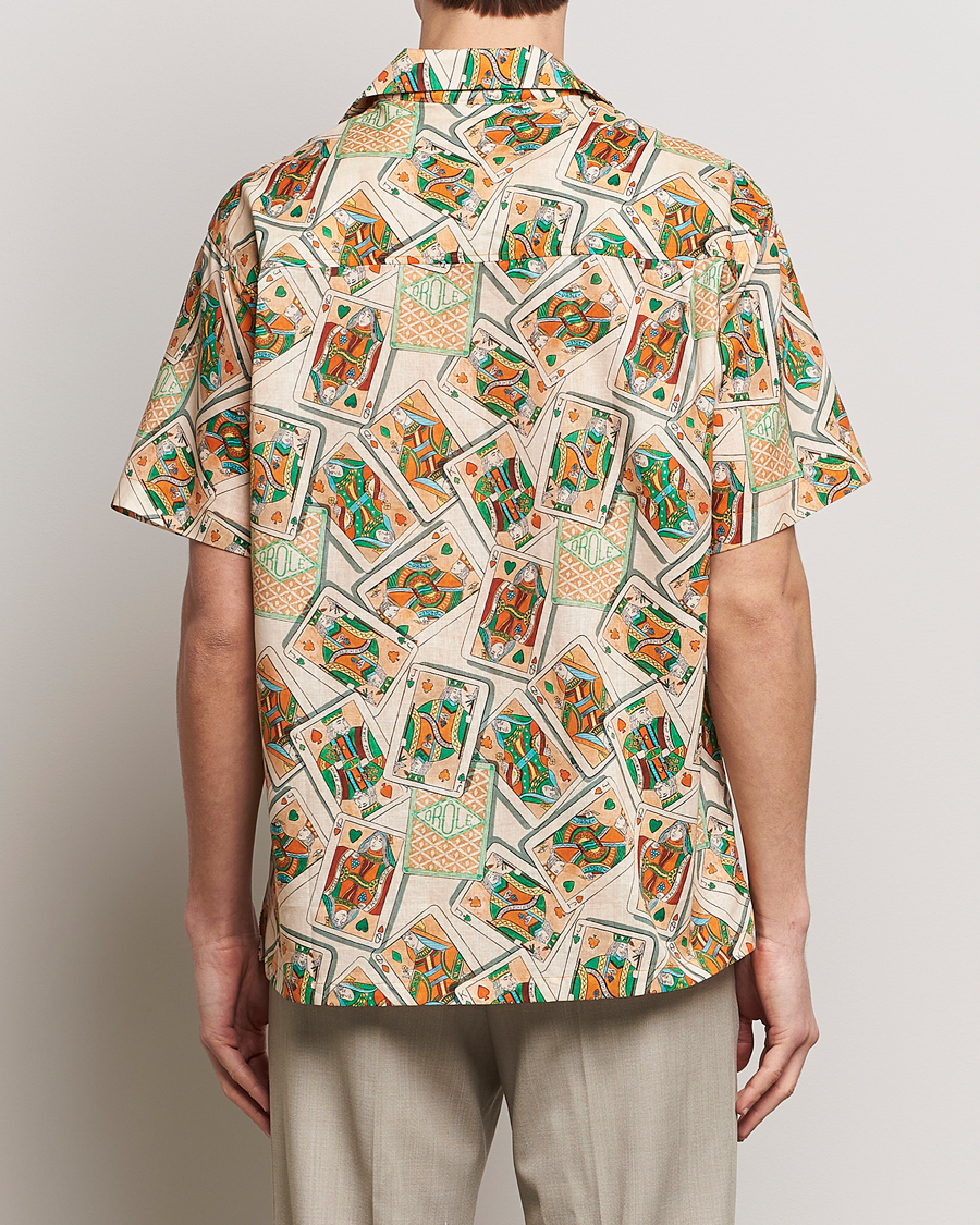 Heren | Overhemden | Drôle de Monsieur | Jeu De Cartes Camp Shirt Peach
