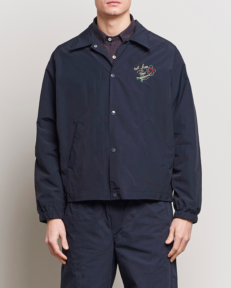 Heren | Jassen | Drôle de Monsieur | La Veste Slogan Jacket Navy