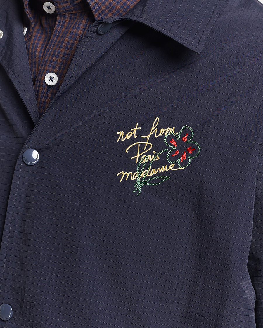 Heren | Jassen | Drôle de Monsieur | La Veste Slogan Jacket Navy