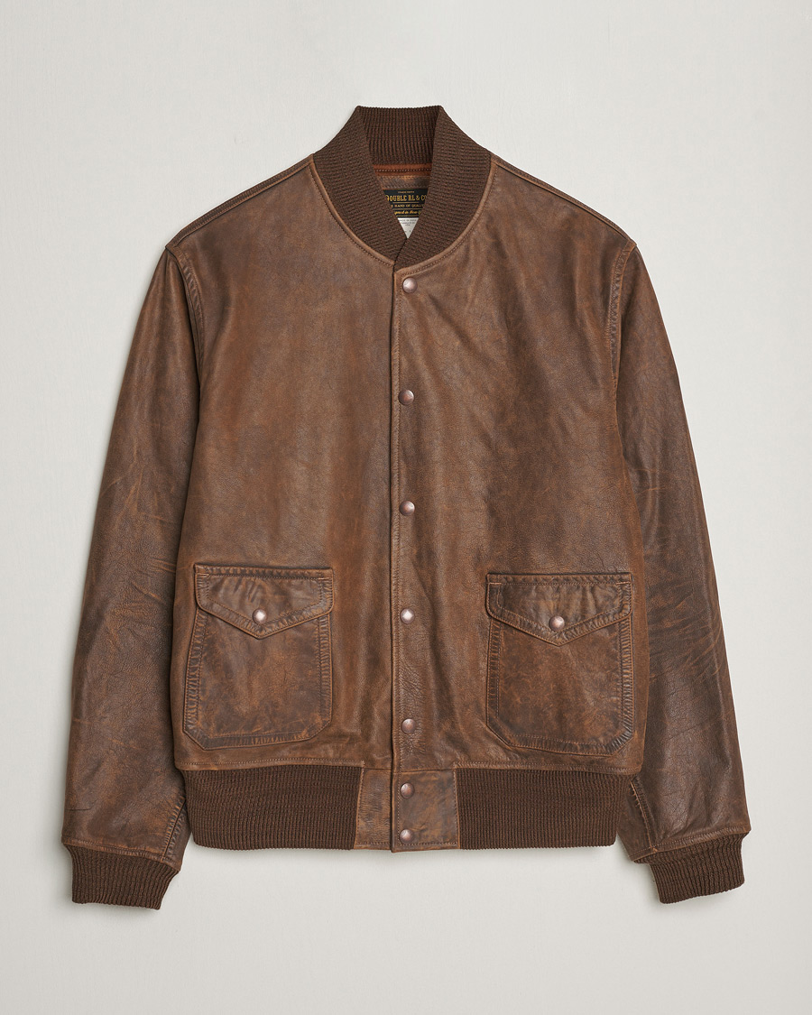 Heren | Jassen | RRL | Wright Leather Jacket Brown