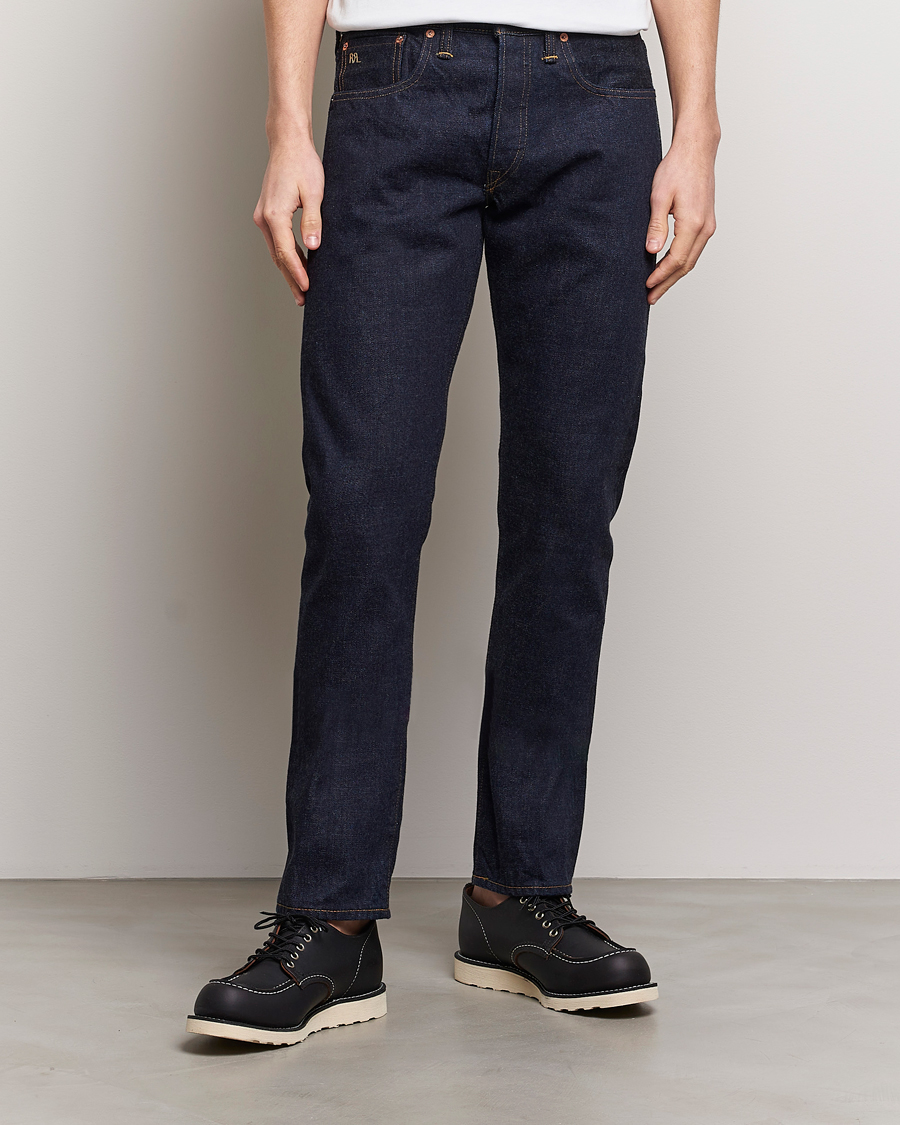 Heren | Blauwe jeans | RRL | Slim Fit 5-Pocket Denim Rinse
