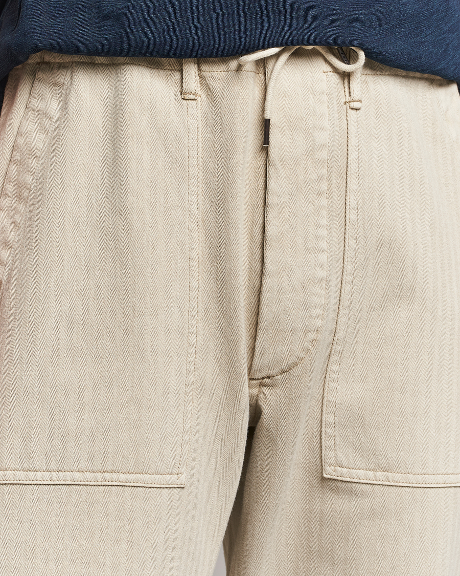 Heren | Broeken | RRL | Wilton Herringbone Surplus Pants Off White