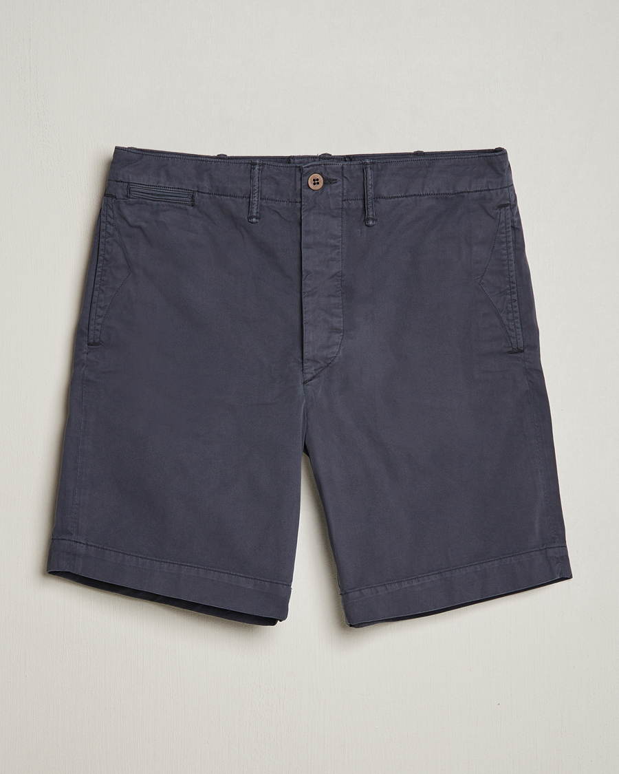 Heren | Korte broek | RRL | Officers Flat Shorts Navy
