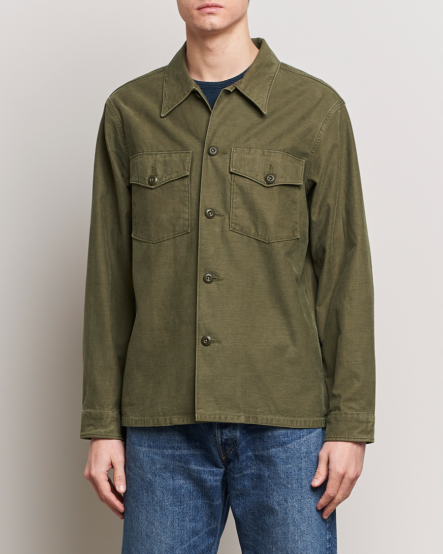 Heren | Shirt jassen | RRL | Regiment Overshirt Olive