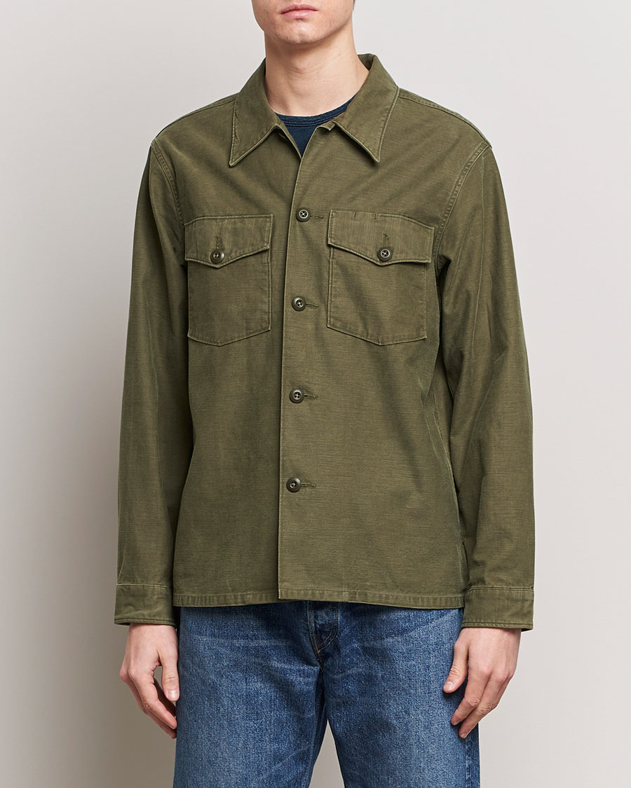 Heren | Lentejassen | RRL | Regiment Overshirt Olive