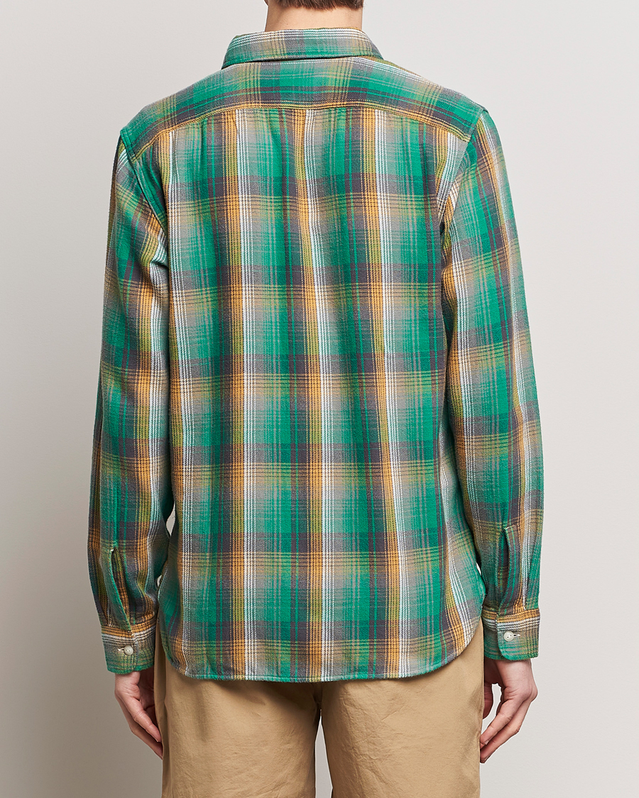 Heren | Overhemden | RRL | Preston Double Pocket Shirt Green/Yellow
