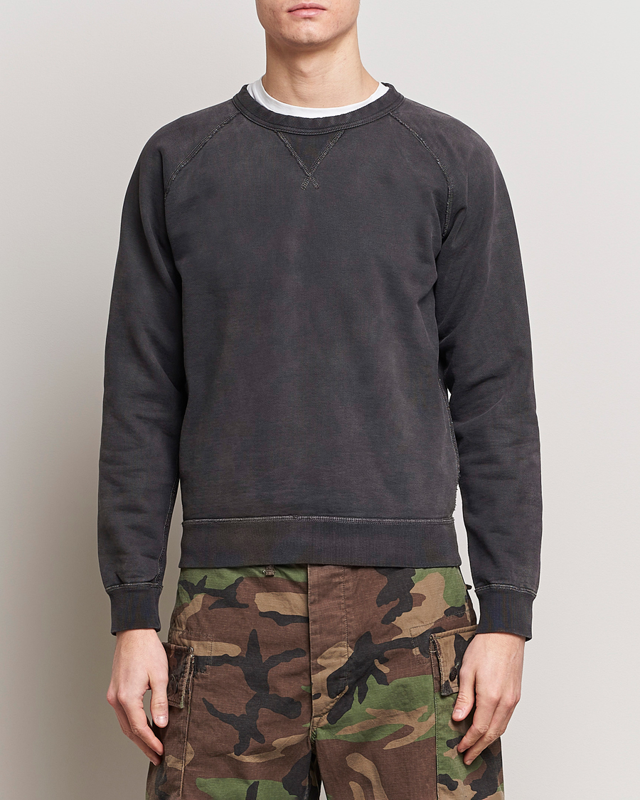 Heren | RRL | RRL | Raglan Sleeve Sweatshirt Black Indigo