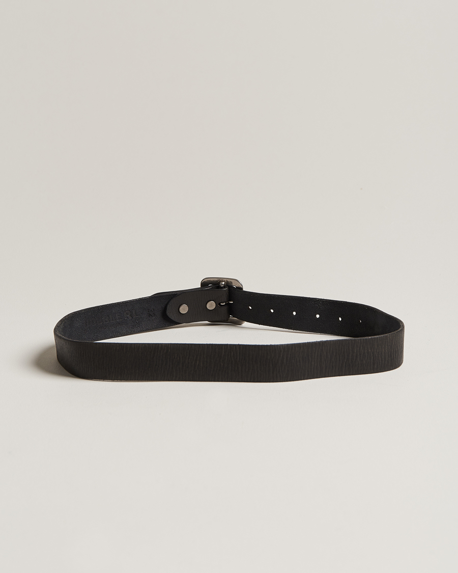 Heren | RRL Tumbled Leather Belt Vintage Black | RRL | Tumbled Leather Belt Vintage Black