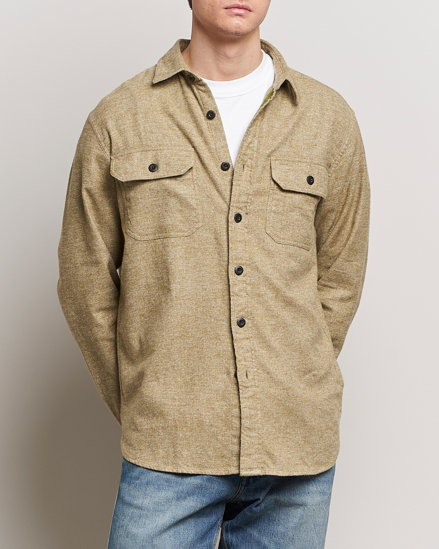 Heren | Flanellen overhemden | Pendleton | Burnside Flannel Shirt Olive
