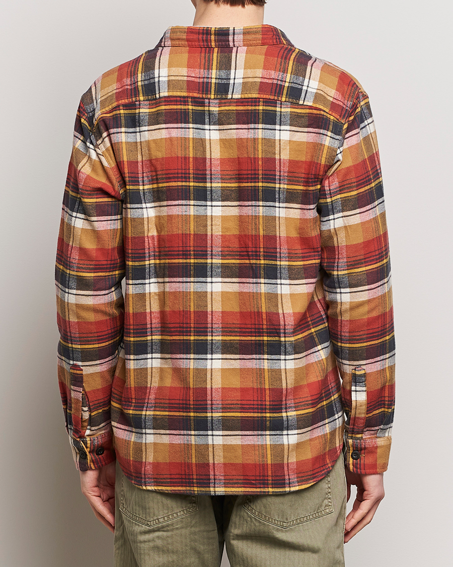 Heren | Overhemden | Pendleton | Burnside Flannel Shirt Tan/Red Plaid