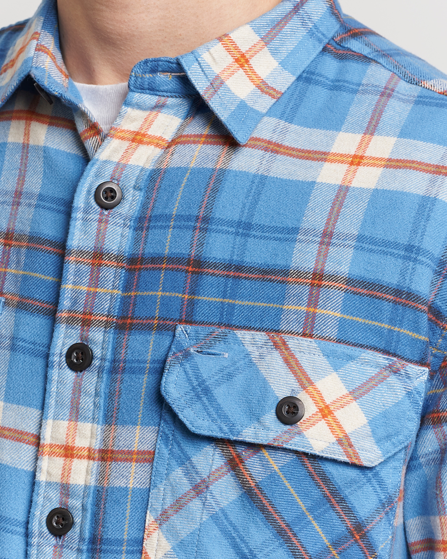 Heren | Overhemden | Pendleton | Burnside Flannel Shirt Blue/Red Plaid