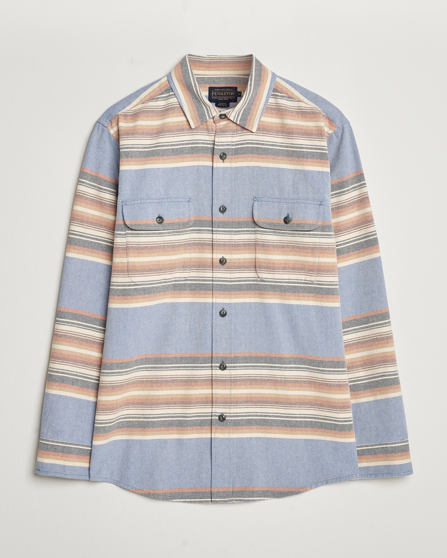 Heren | Overhemden | Pendleton | Beach Shack Shirt Indigo Stripe