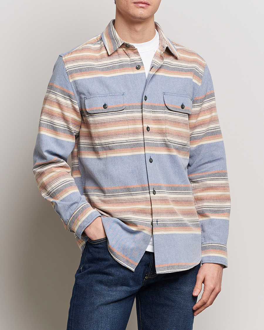 Heren | Flanellen overhemden | Pendleton | Beach Shack Shirt Indigo Stripe