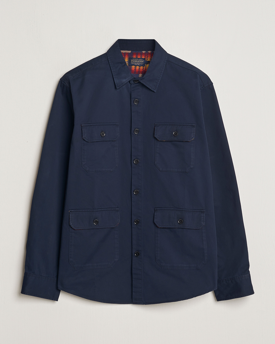 Heren | Overhemden | Pendleton | Patchwork Explorer Shirt Navy
