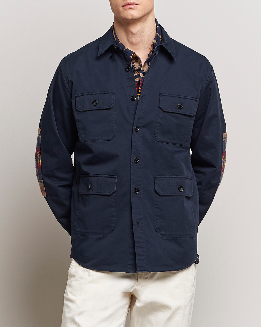Heren | Overshirts | Pendleton | Patchwork Explorer Shirt Navy