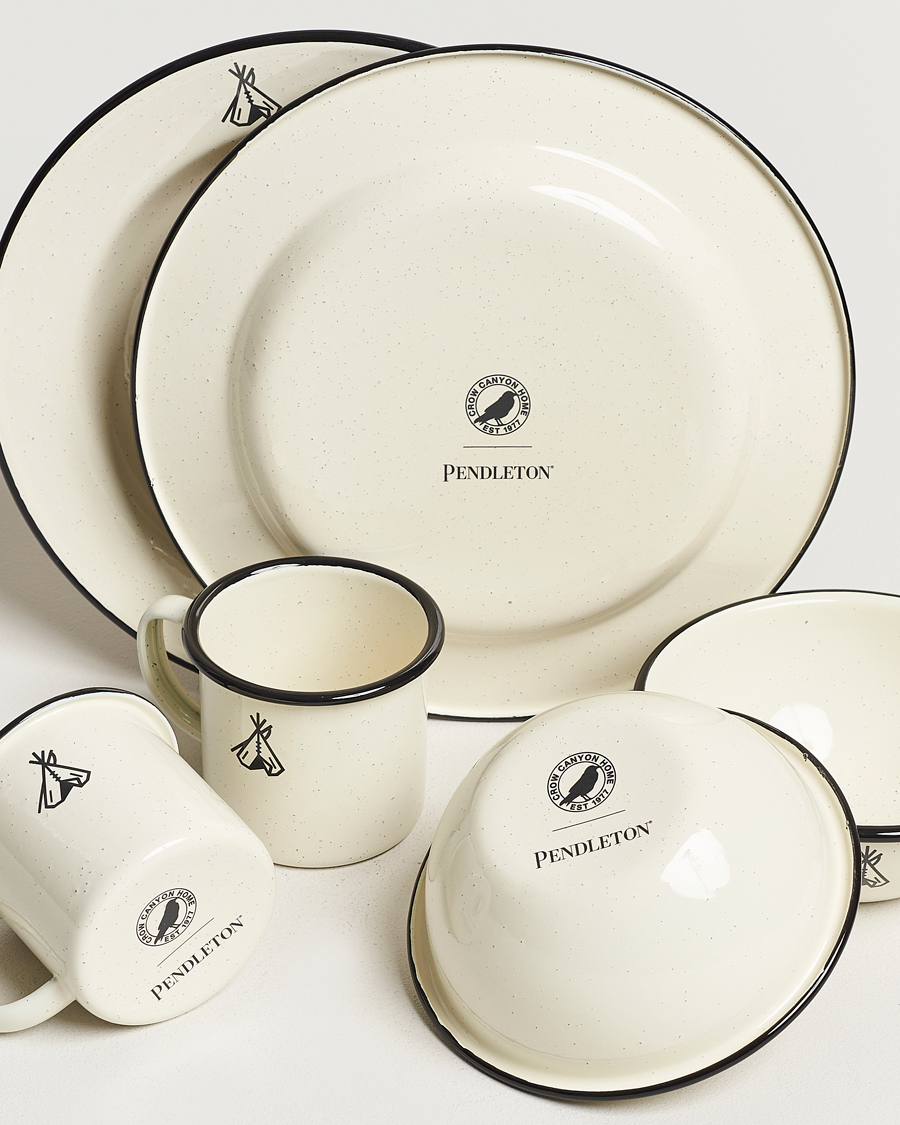 Heren | Pendleton | Pendleton | Camp Enamelware Set Ivory