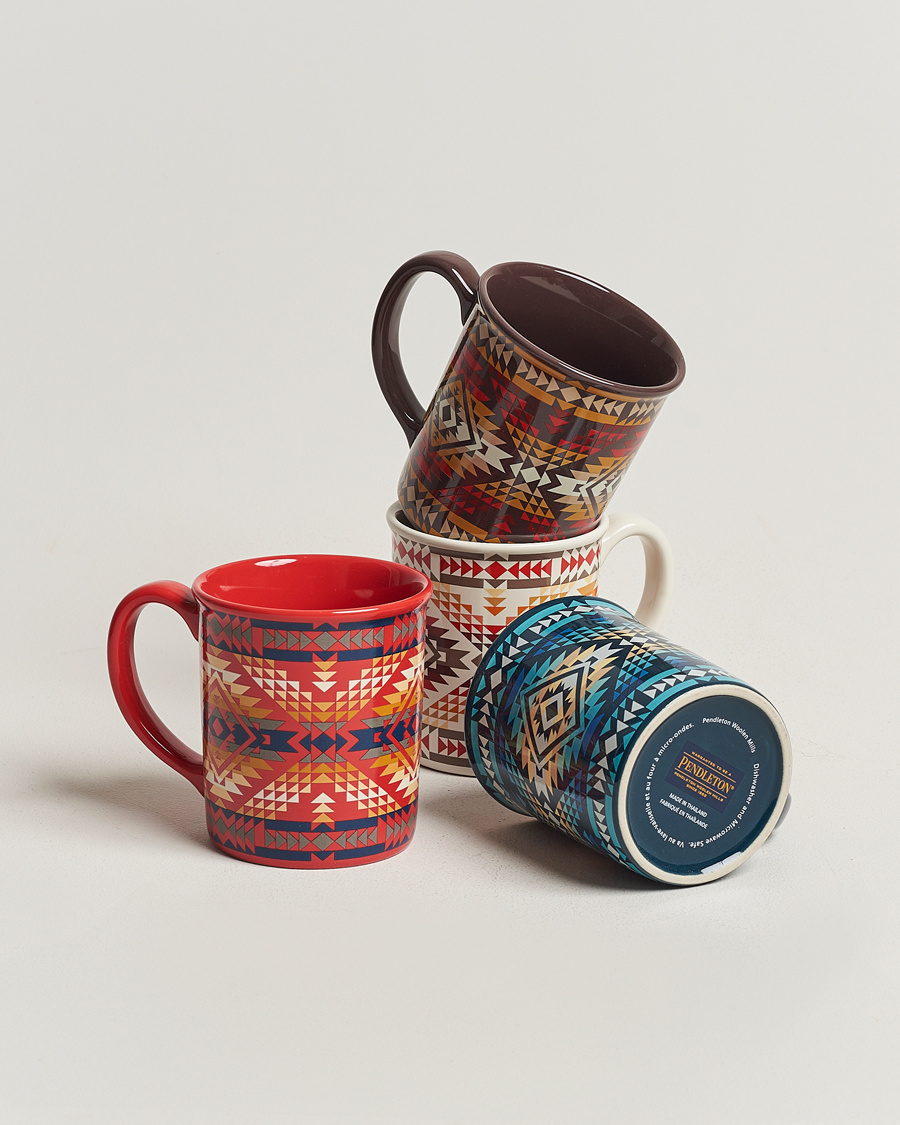 Heren | Lifestyle | Pendleton | Ceramic Mug Set 4-Pack Smith Rock