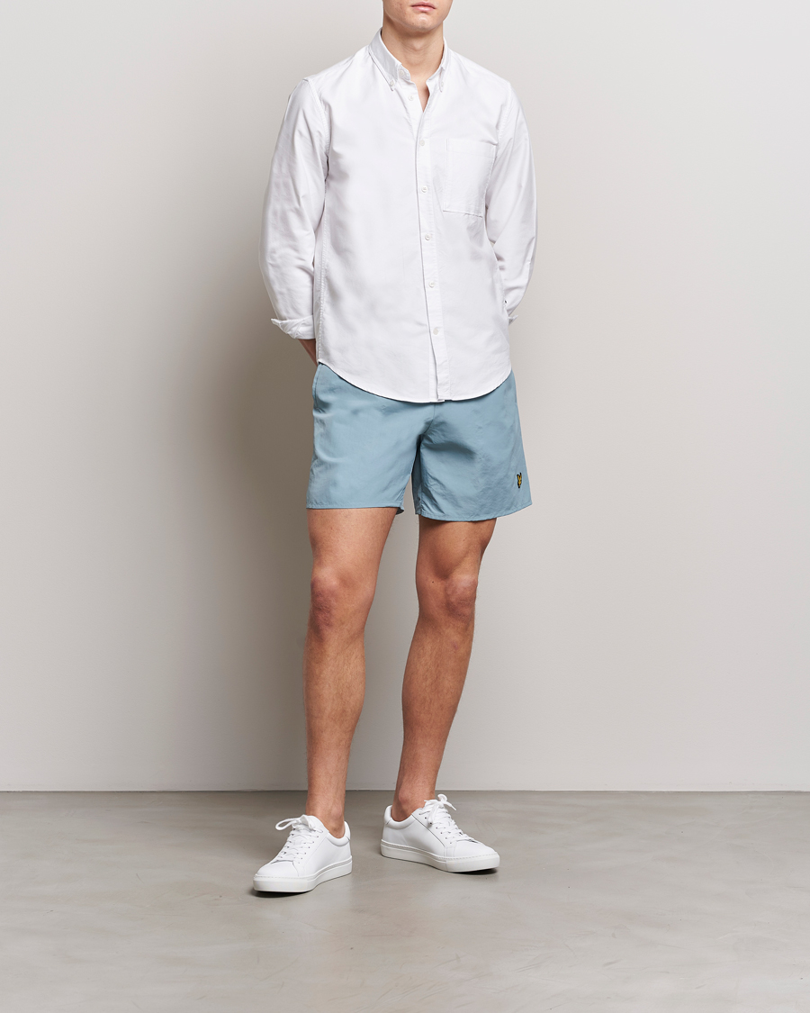 Heren | Zwembroek | Lyle & Scott | Plain Swimshorts Slate Blue