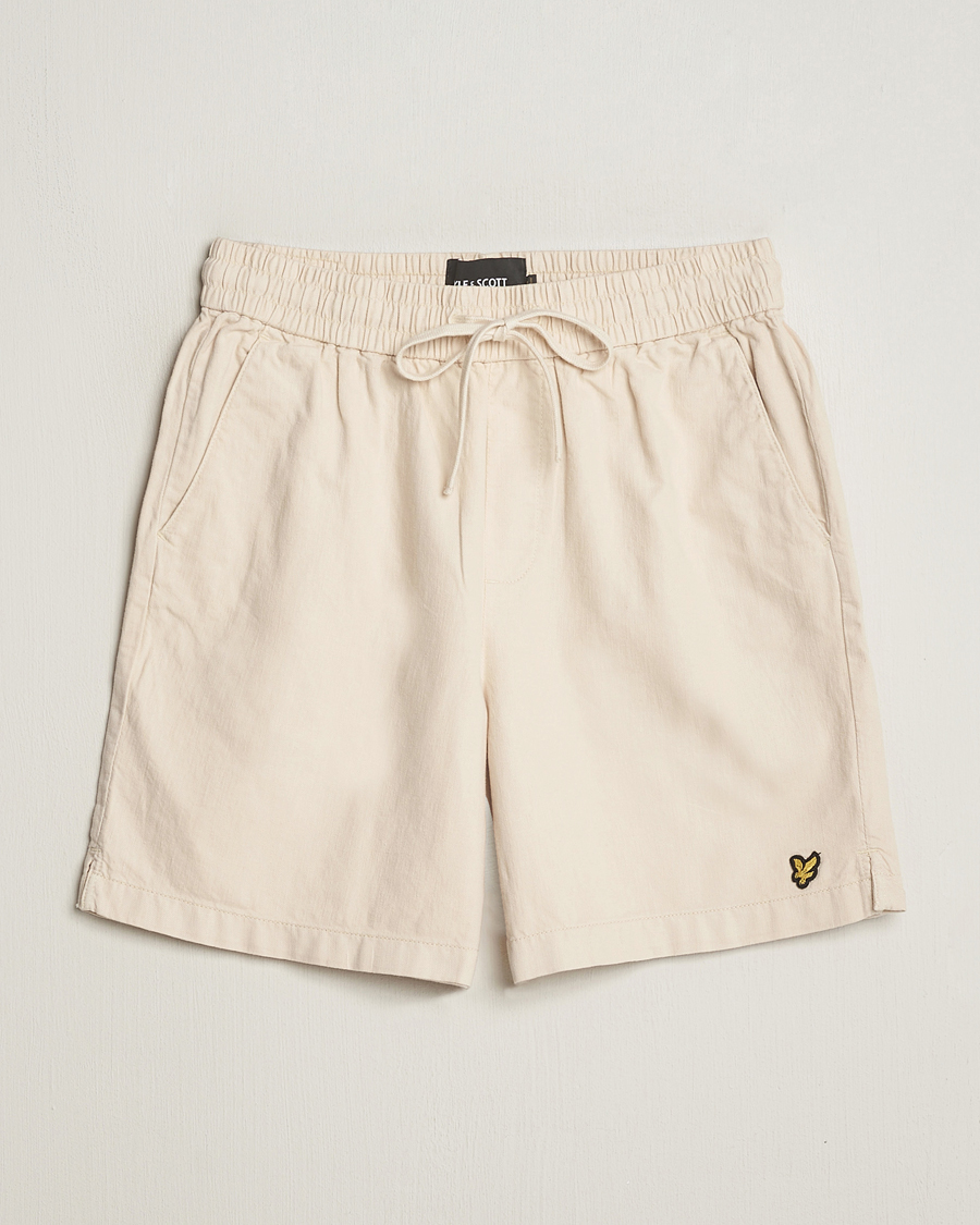 Heren | Korte broek | Lyle & Scott | Linen Drawstring Shorts Cove
