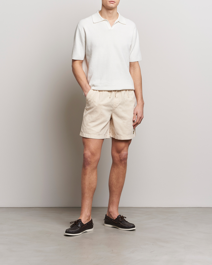 Heren | Korte broek | Lyle & Scott | Linen Drawstring Shorts Cove