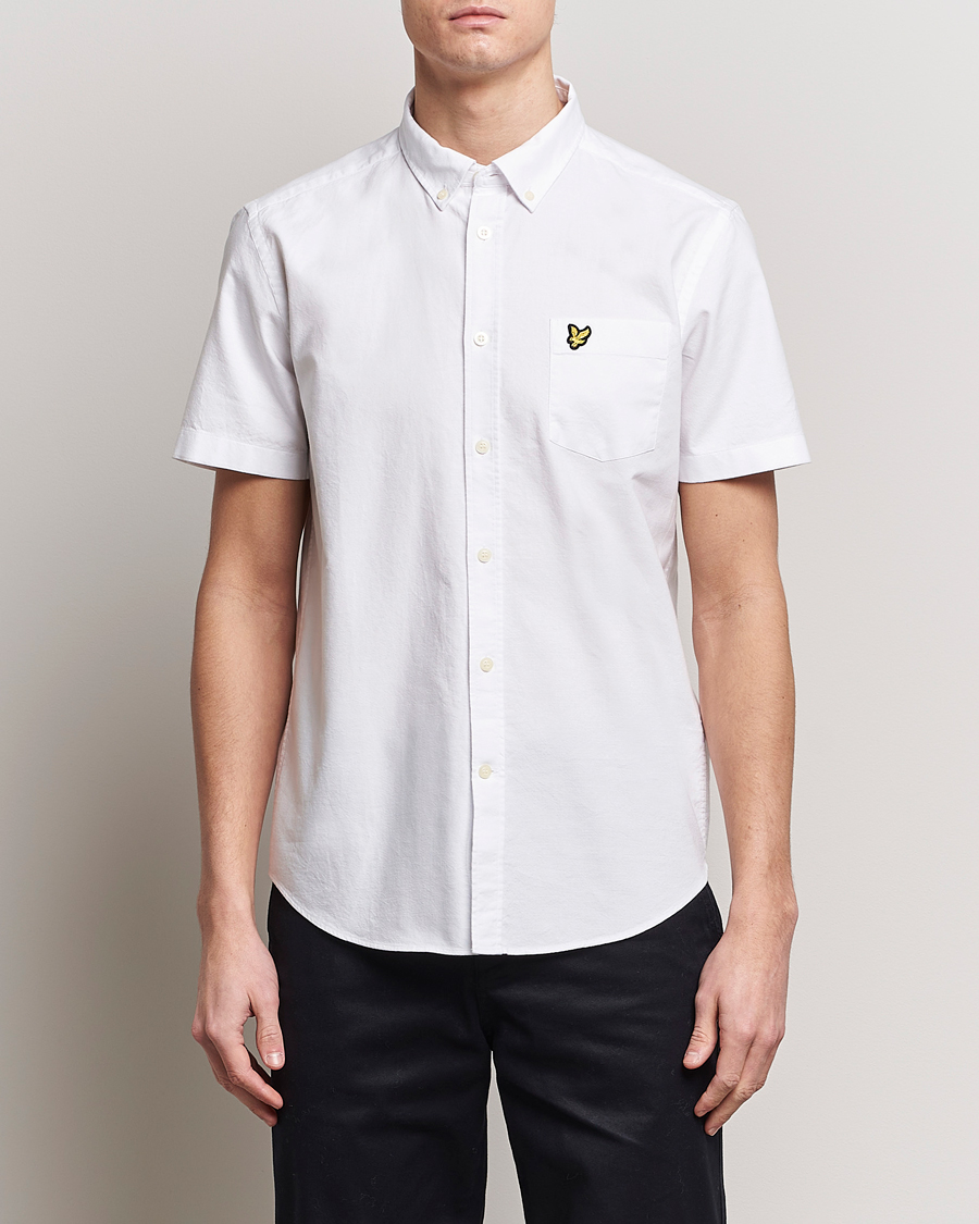 Heren | Overhemden met korte mouwen | Lyle & Scott | Lightweight Oxford Short Sleeve Shirt White