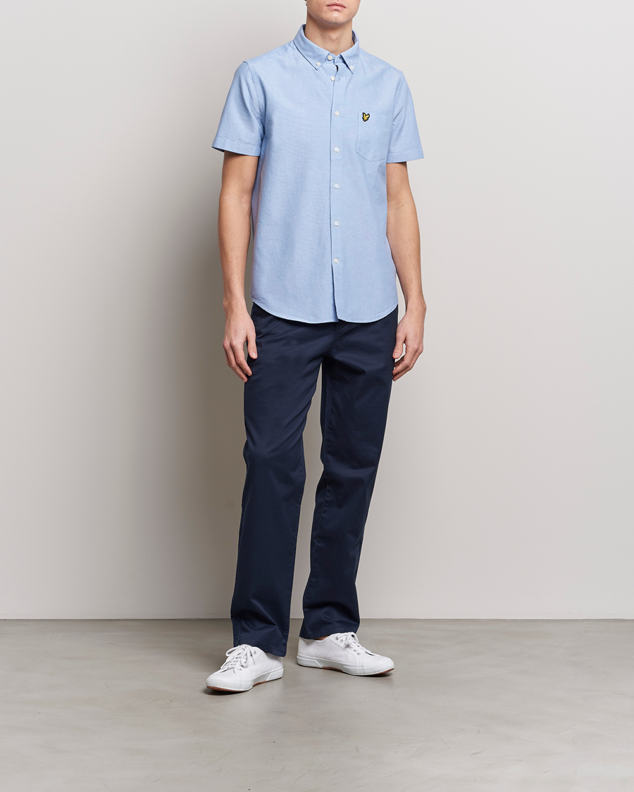 Heren | Overhemden | Lyle & Scott | Lightweight Oxford Short Sleeve Shirt Riviera