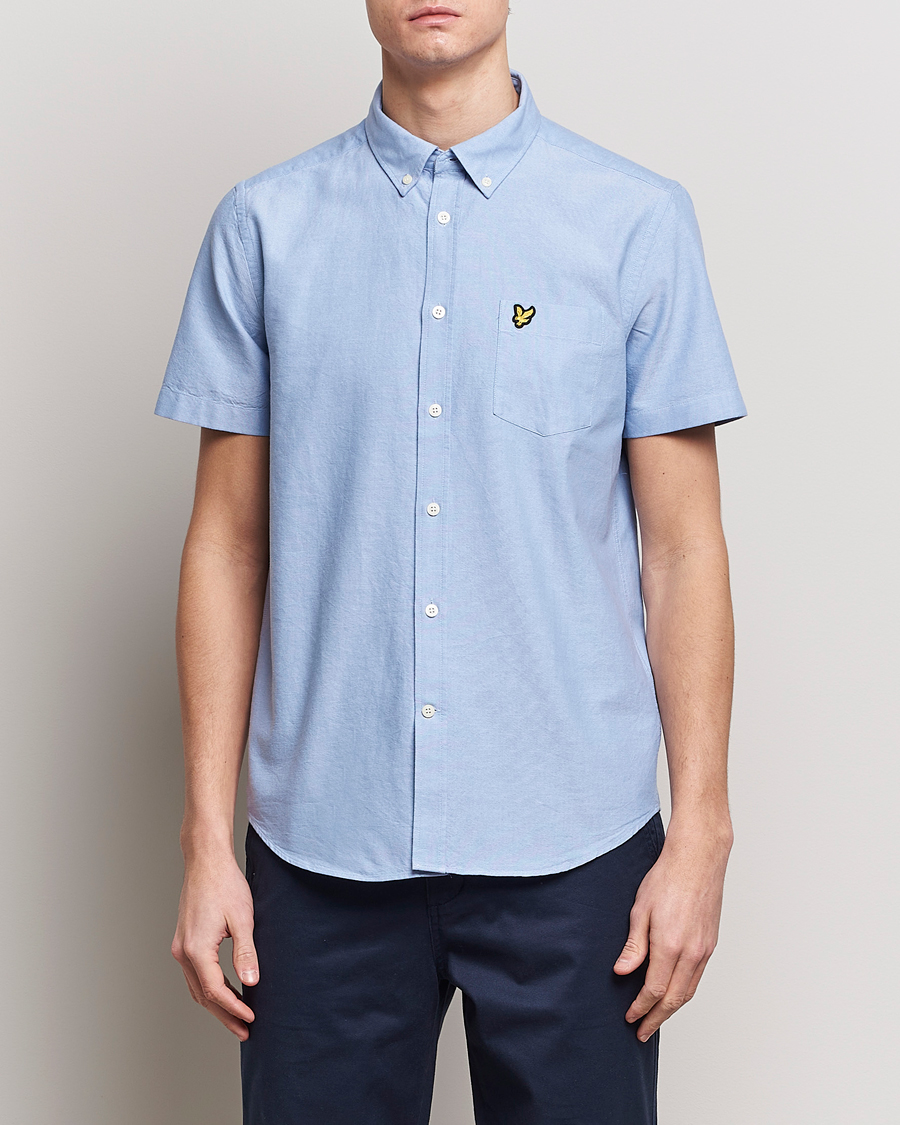 Heren | Overhemden met korte mouwen | Lyle & Scott | Lightweight Oxford Short Sleeve Shirt Riviera