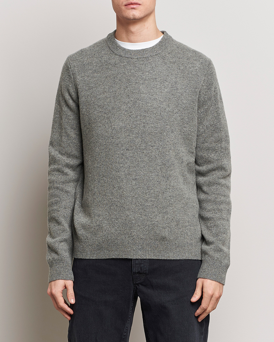 Heren | Afdelingen | Samsøe Samsøe | Isak Crew Neck Dark Grey