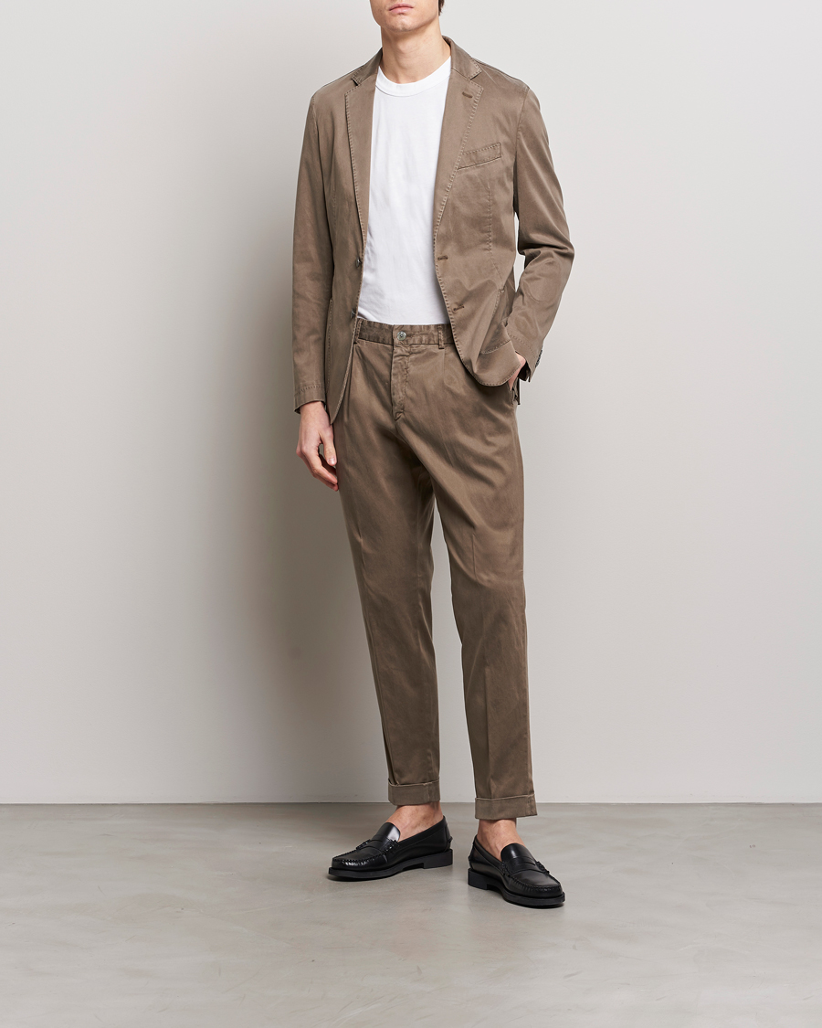 Heren |  | BOSS BLACK | Hanry Cotton Suit Open Brown