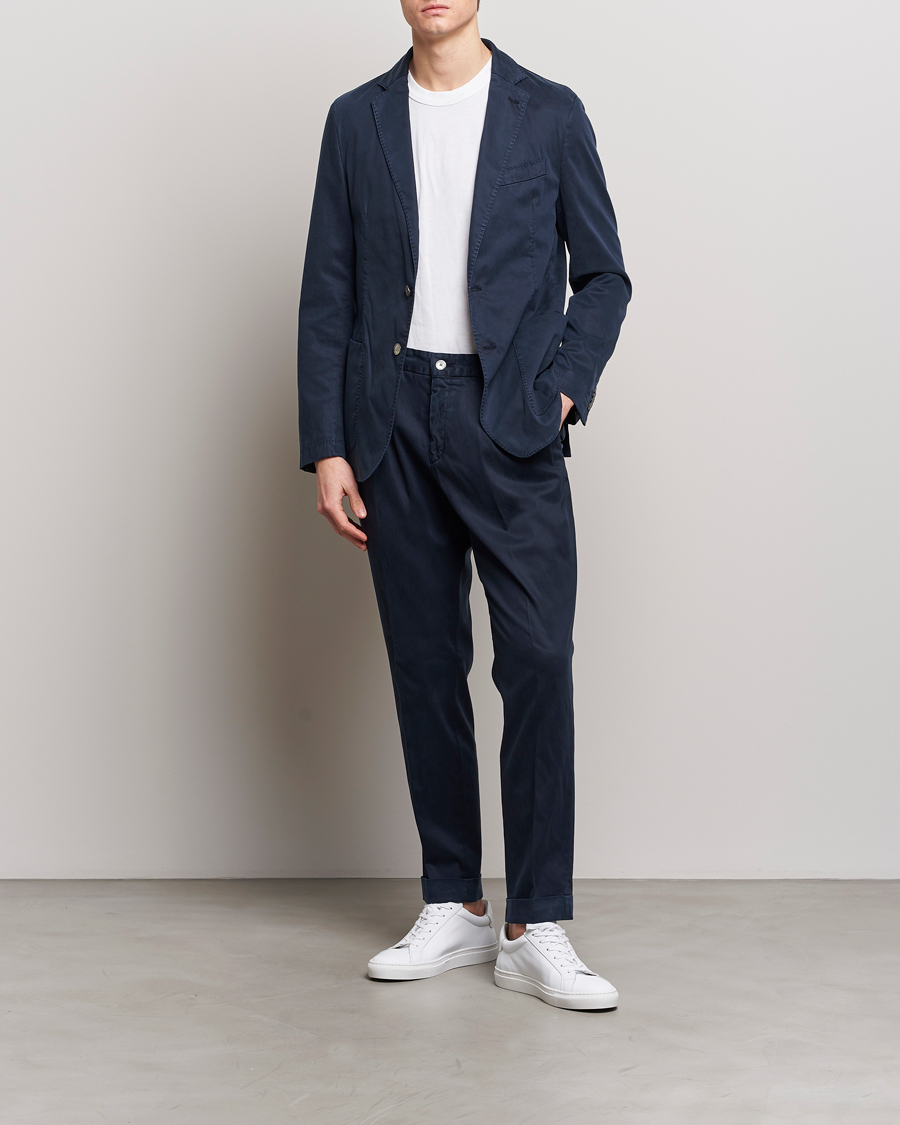Heren | Pakken | BOSS BLACK | Hanry Cotton Suit Dark Blue