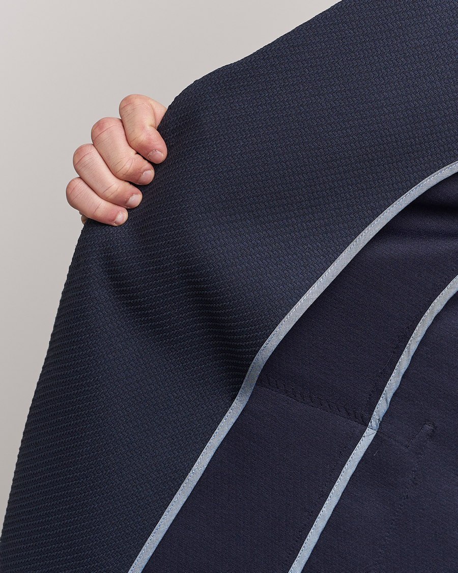 Heren | Blazers | BOSS BLACK | Hanry Structured Jersey Blazer Dark Blue