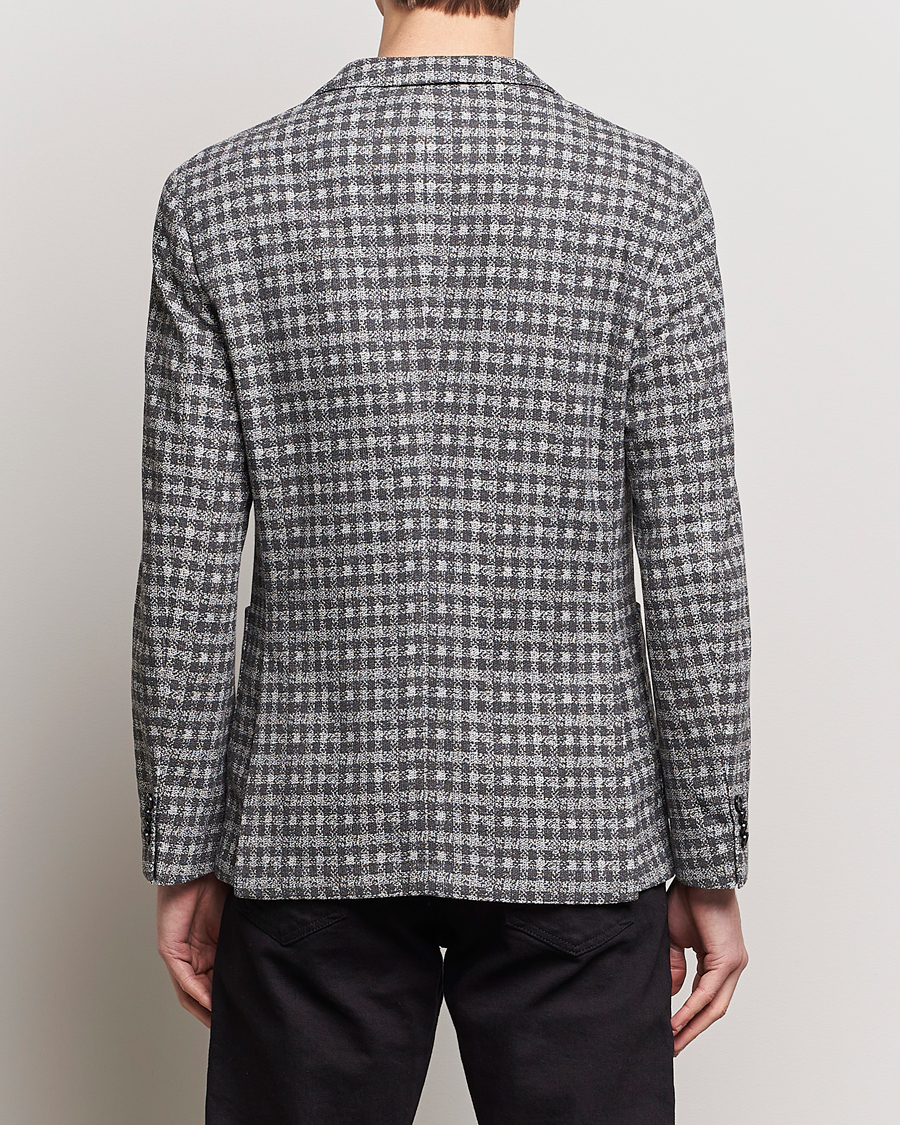 Heren | Blazers | BOSS BLACK | Hanry Checked Jersey Blazer Silver