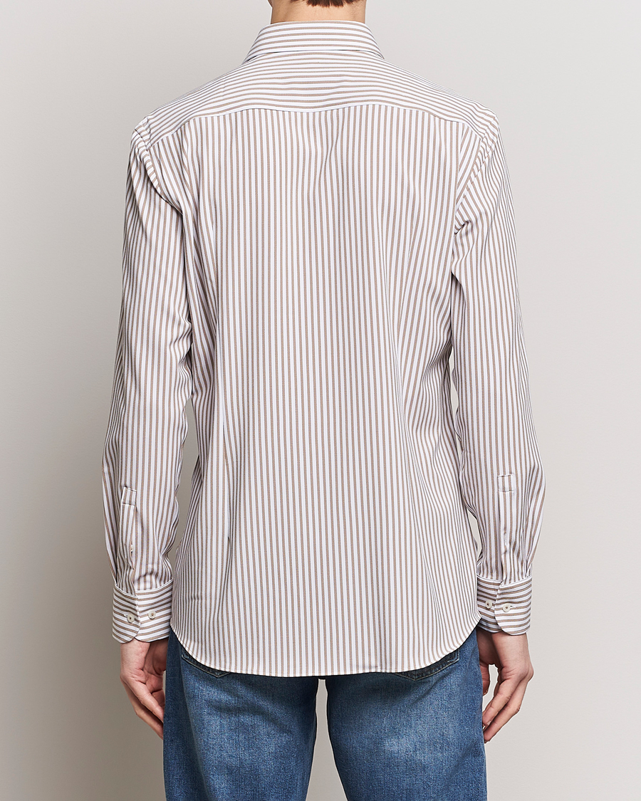 Heren | Overhemden | BOSS BLACK | Hank 4-Way Stretch Striped Shirt Medium Beige