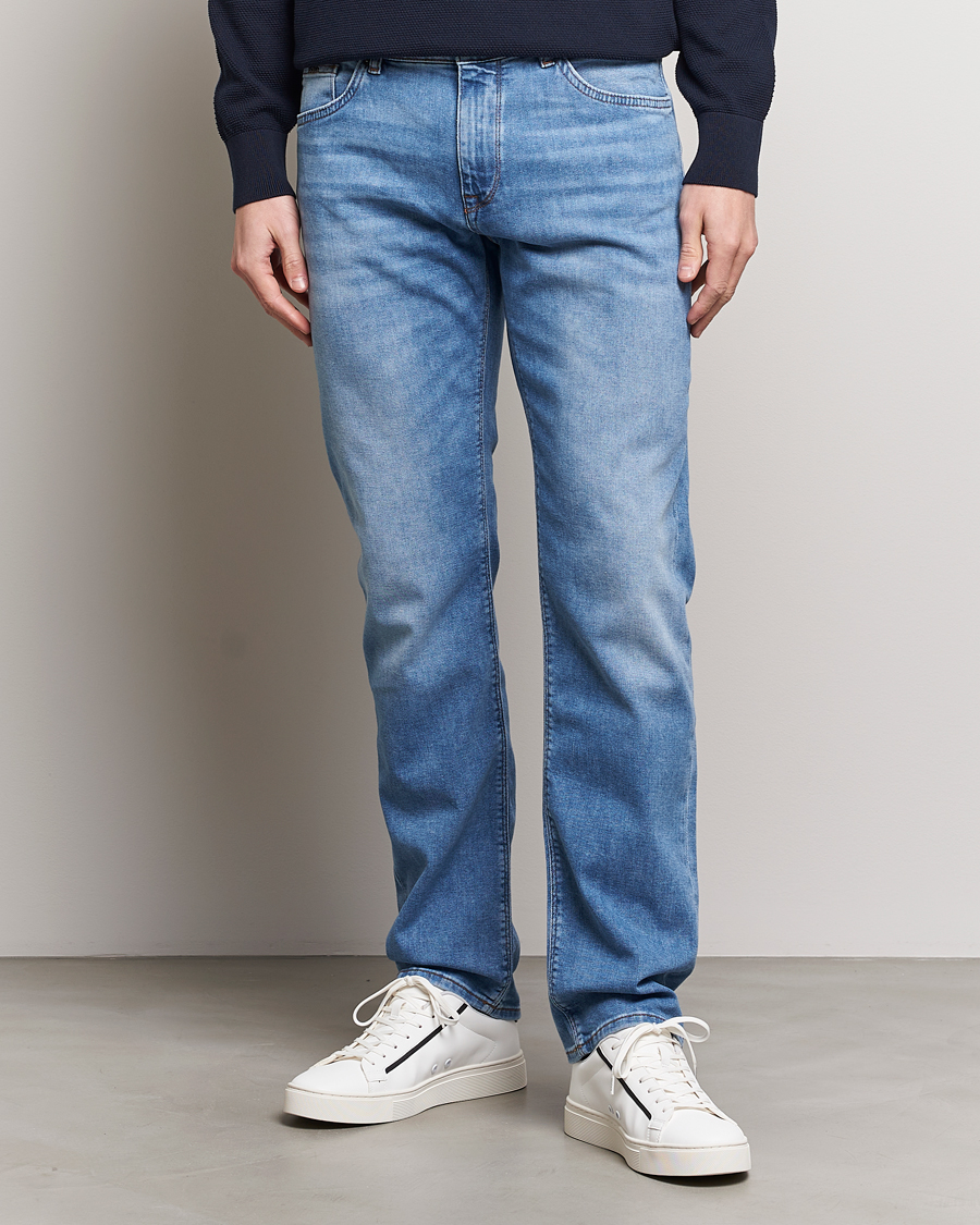 Heren | Blauwe jeans | BOSS BLACK | Maine Jeans Medium Blue