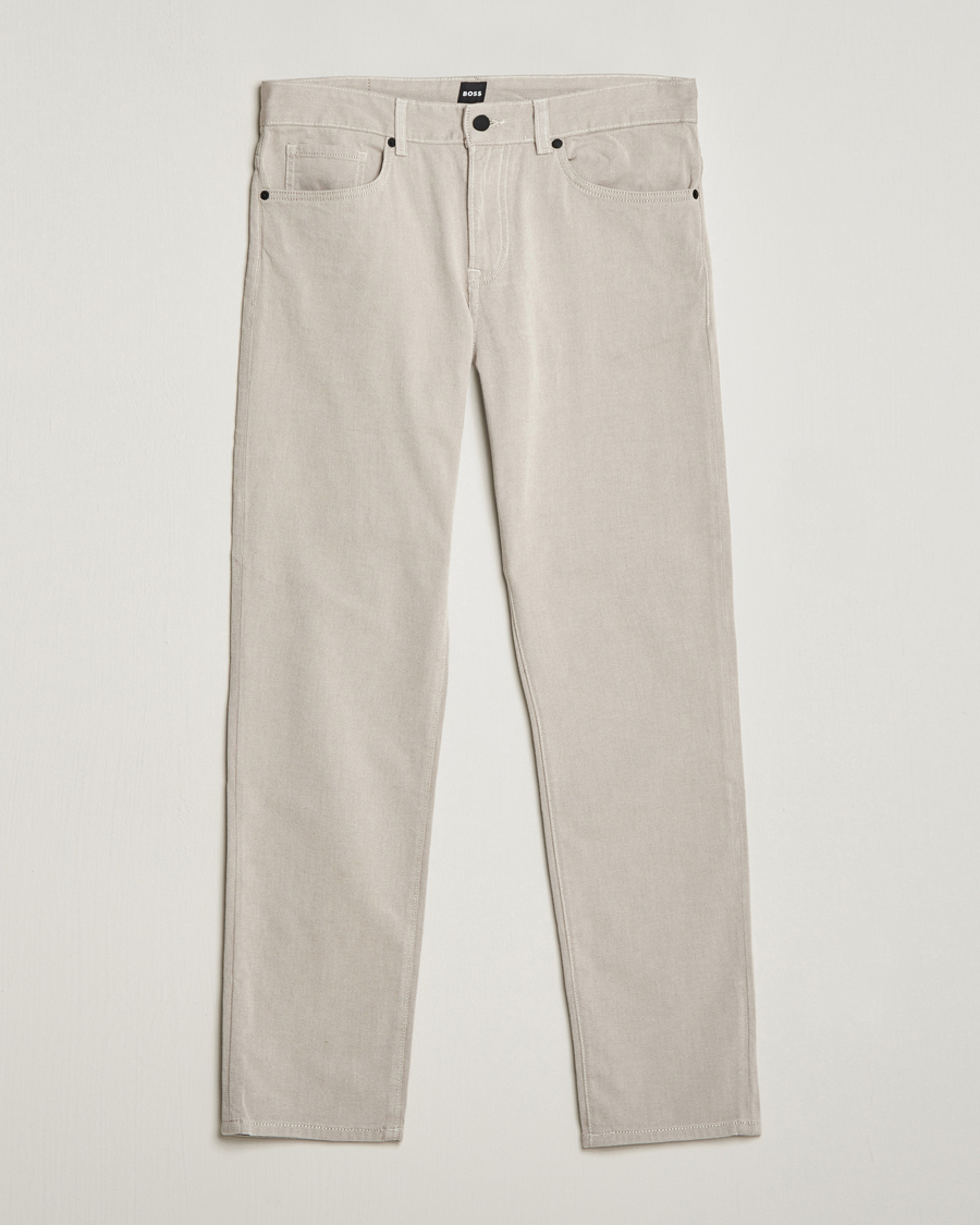 Heren | Broeken | BOSS BLACK | Re.Maine 5-Pocket Pants Open Beige