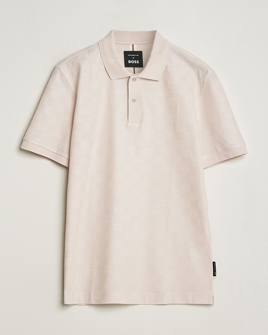 Heren | Polo's | BOSS BLACK | Porsche Parlay Jersey Piké Open White